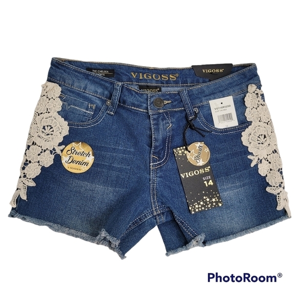 VIGOSS Chelsea Stretch Denim Shorts SIZE 14 - Picture 1 of 12